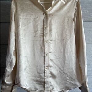 Elegant Cream Button Down Shirt